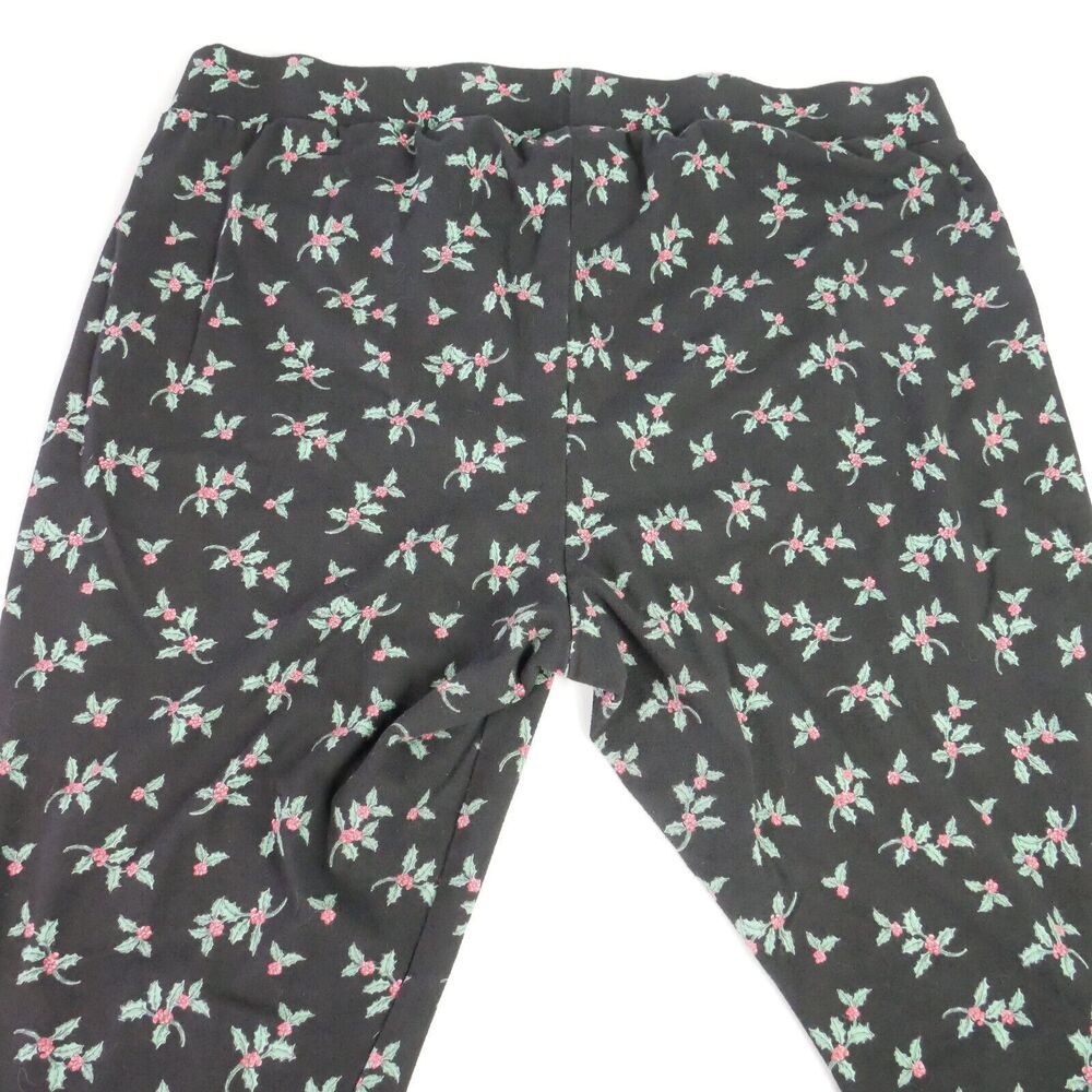 Torrid Size 3 Full Lenght Signature Waist Pokcet Legging Holly Ditsy Rich Black - Picture 9 of 11